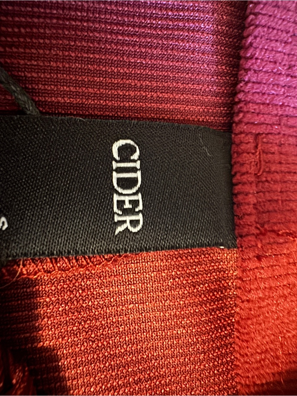 Cider Red Ombre Circle Skirt